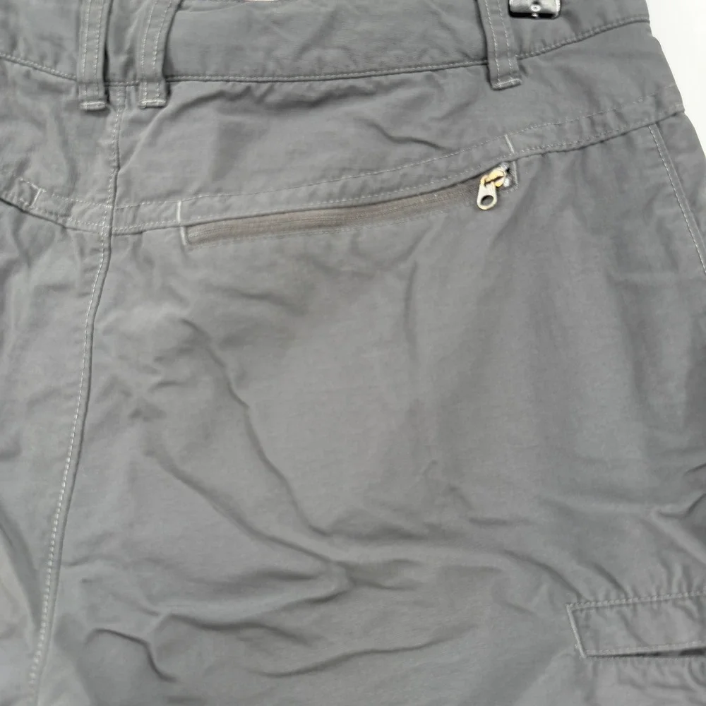 The North Face Hiking Shorts Mens 33 Gray Technical Cargo Utility Stretch Trail